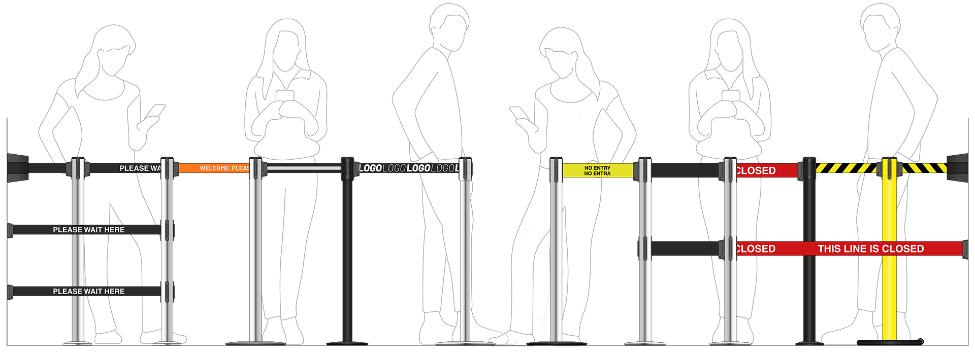 Crowd Control Barriers