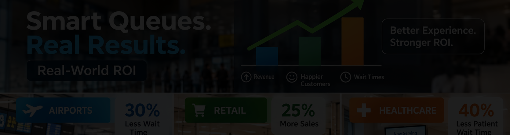 Real-World ROI of a Queue Management System: Case Studies from Airports, Retail, and Healthcare